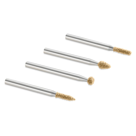Kutzall 4 Piece Fine Detail Burr Kit - 1/8" Shank