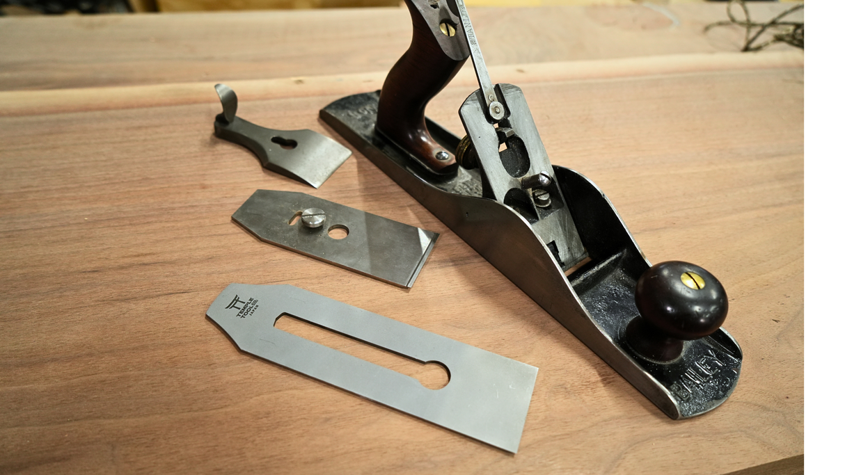 Temple Tool Co Japanese Replacement Hand Plane Blade | Blue Paper Steel | No. 4 & No. 5