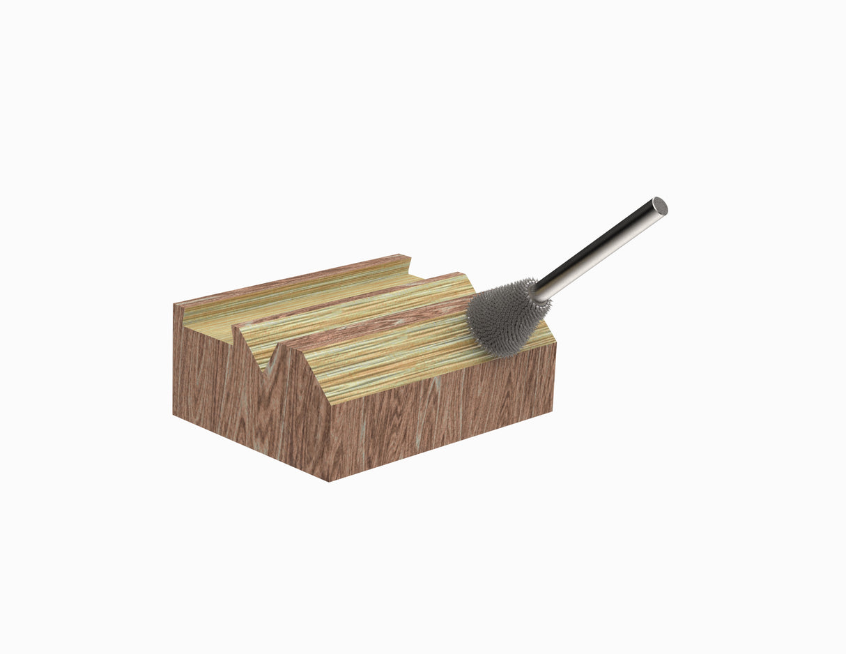 Kutzall 3/8" x 1/2" Dove Tail Burr - 1/8" Shank