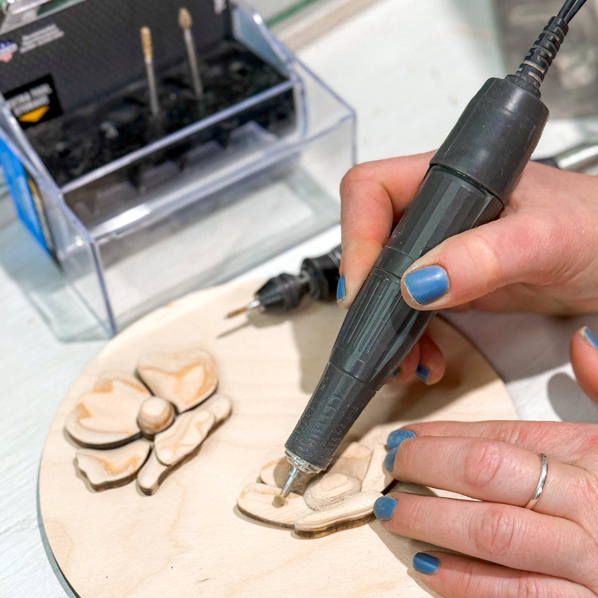 Kutzall 4 Piece Fine Detail Burr Kit - 1/8" Shank