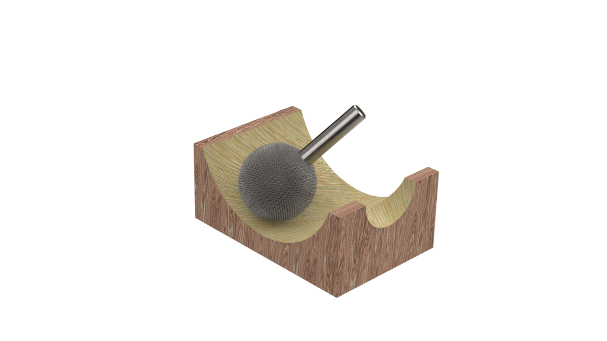 Kutzall 1/4" Sphere Burr - 1/8" Shank