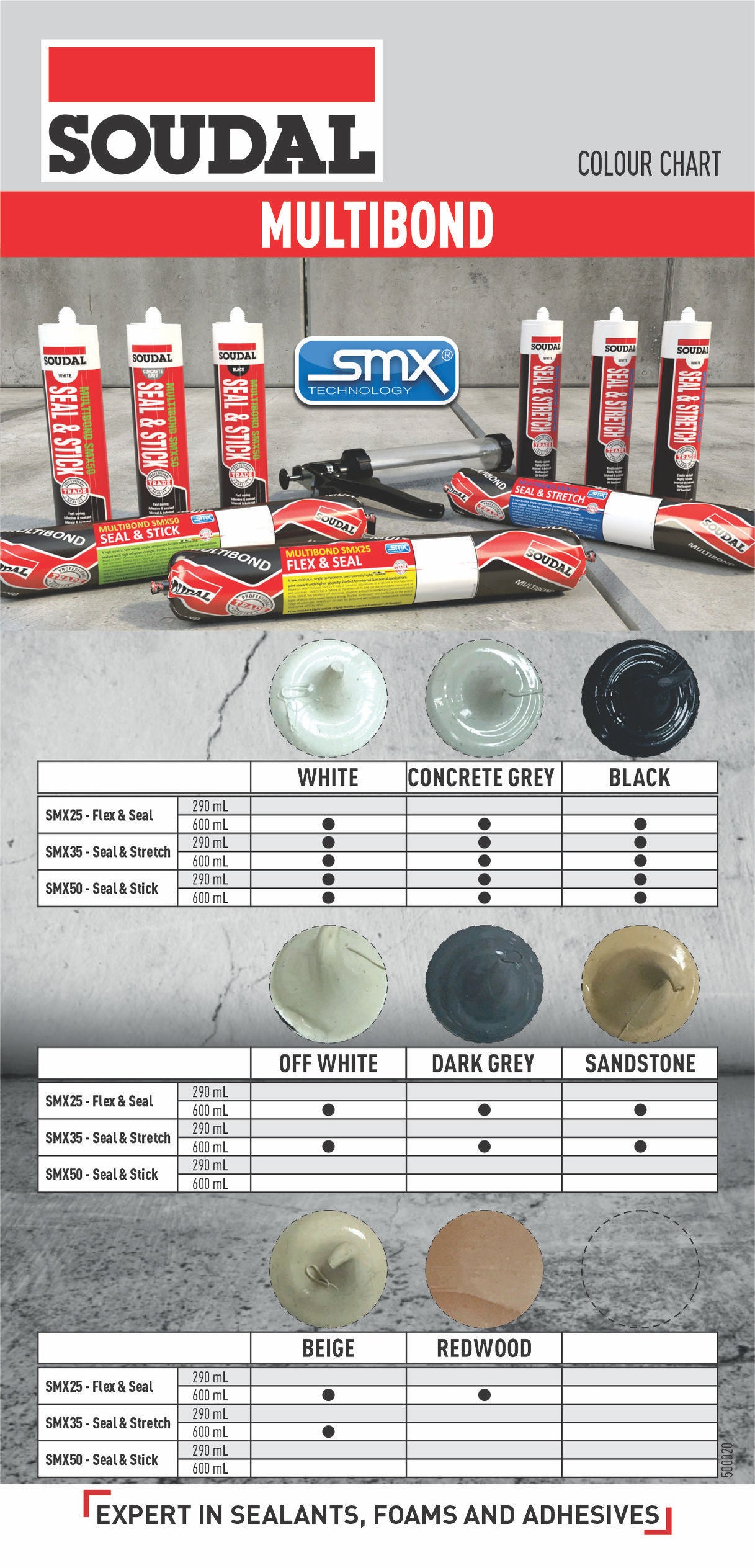 Soudal Multibond SMX50 – Seal & Stick 600ml Sausage — Hammer Roo