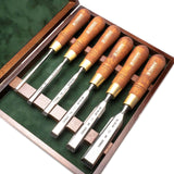 Narex Set of 6 Premium Polished Bevel Edge Cabinet Chisels