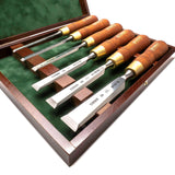 Narex Set of 6 Premium Polished Bevel Edge Cabinet Chisels