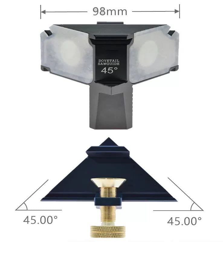 Dovetail Saw Guide 45 Degree - By Hongdui Tools