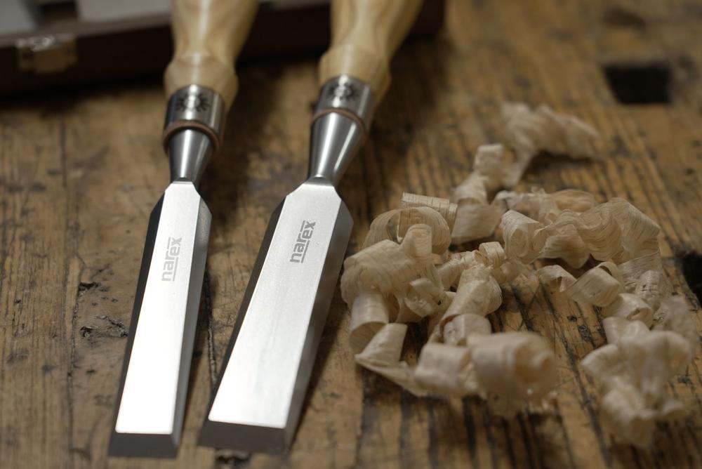 Narex Richter Cryogenic Bevel Edge Cabinet Chisels - Set of 4