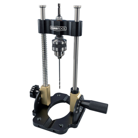 Carbitool Drill Guide Attachment for drilling straight and angled holes in timber with a hand drill