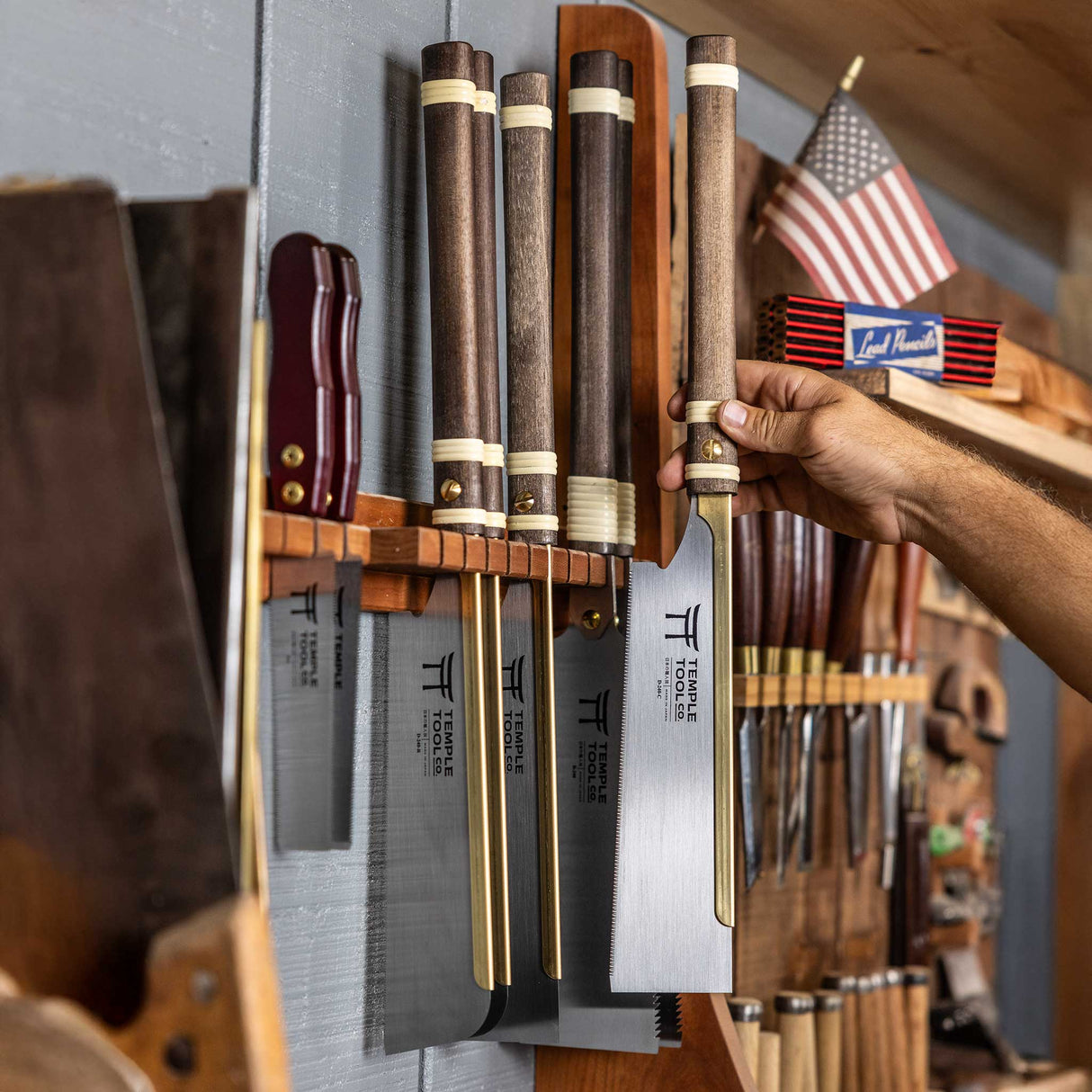 Temple Tool Co Japanese Dozuki Pull Saw | Fine Crosscut | 240mm