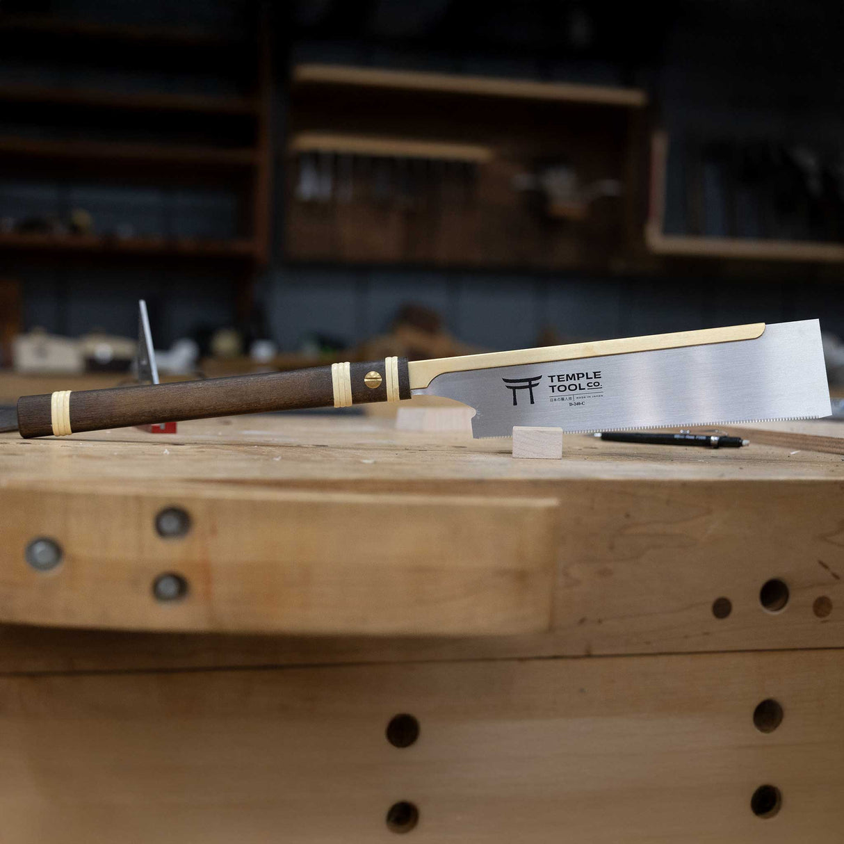Temple Tool Co Japanese Dozuki Pull Saw | Fine Crosscut | 240mm