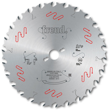 Freud Industrial Rip Cut Circular Saw Blade - 350mm Diameter - 30 Tooth - 30mm Bore - LU1C 1000