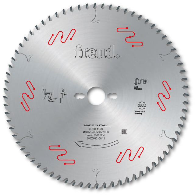 Freud Industrial General Purpose Circular Saw Blade - 300mm Diameter - 60 Tooth - 30mm Bore - LU2B 0900