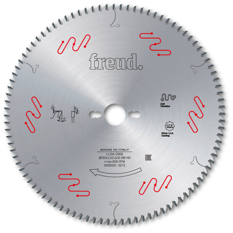 Freud Industrial Two Sided Melamine Cut Off Circular Saw Blade - 160mm Diameter - 48 Tooth - 20mm Bore - LU3A 0001