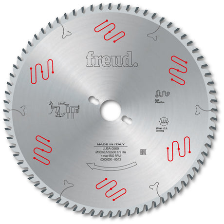 Freud Industrial Aluminium/Non-Ferrous Metal Cut Off Circular Saw Blade - 250mm Diameter - 60 Tooth - 30mm Bore - LU5A 0200