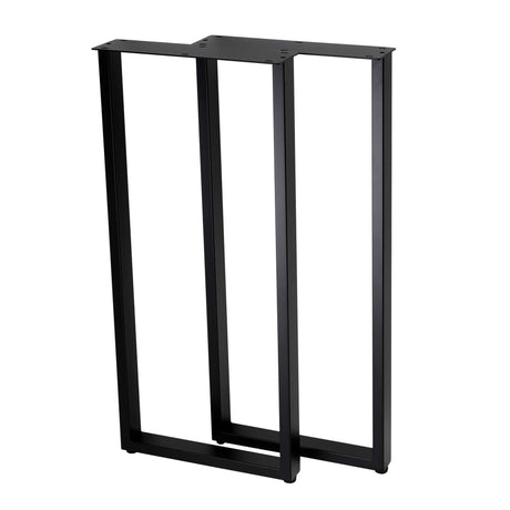 U Shape Rectangular Counter Table Legs 400x400x900mm - 50x25 - front