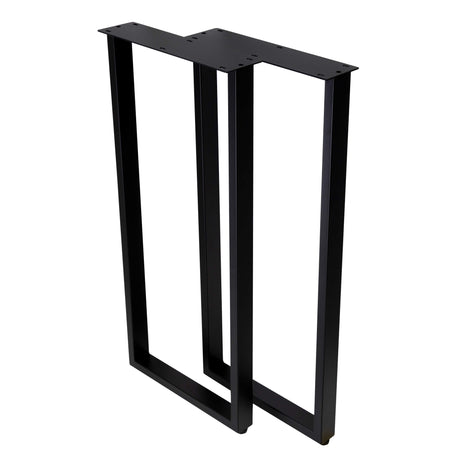 U Shape Rectangular Counter Table Legs 400x400x900mm - 50x25 - side