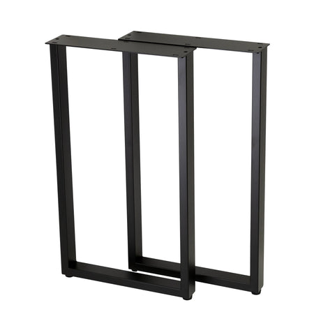 U Shape Rectangular End Table Legs 400x400x710mm - 50x25