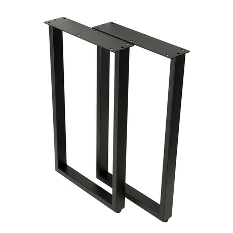 U Shape Rectangular End Table Legs 400x400x710mm - 50x25