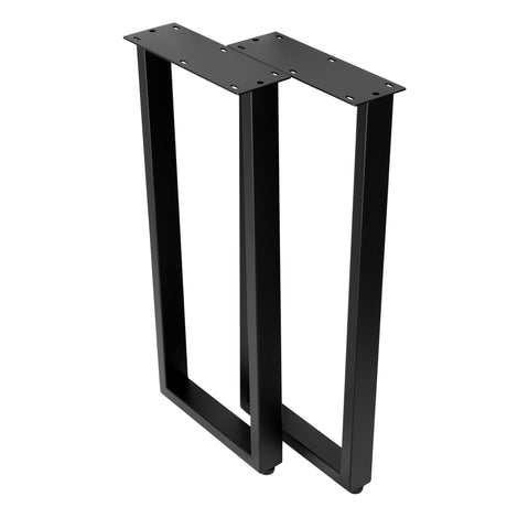 U Shape Rectangular Narrow End Table Legs 300x300x710mm - 50x25 - side