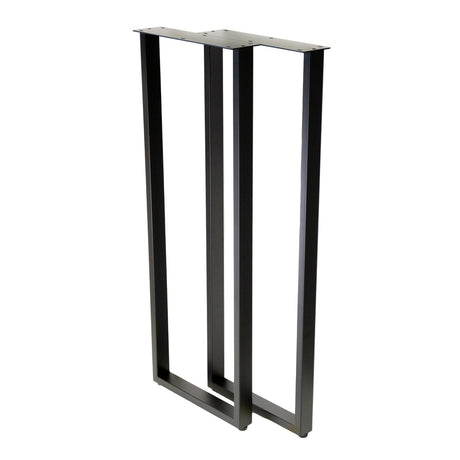 U Shape Rectangular Bar Table Legs 400x400x1100mm - 50x25