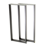 U Shape Rectangular Counter Table Legs 400x400x900mm - 50x25