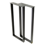 U Shape Rectangular Counter Table Legs 400x400x900mm - 50x25