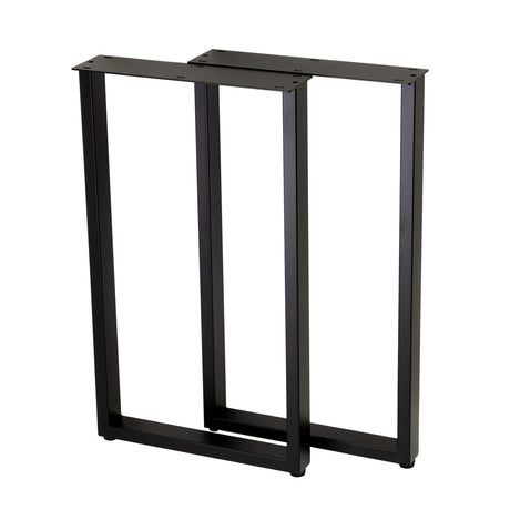 U Shape Rectangular End Table Legs 400x400x710mm - 50x25 - front