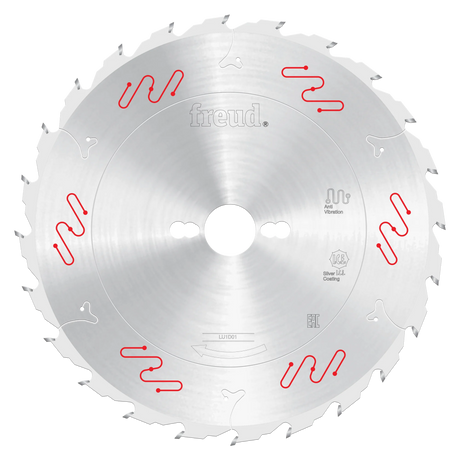 Freud Industrial Rip Cut Circular Saw Blade - 250mm Diameter - 24 Tooth - 30mm Bore - LU1D 0100