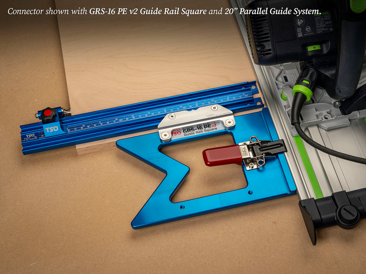 TSO Products Guide Rail Square Connector for TSO Parallel Guide System Gen 2