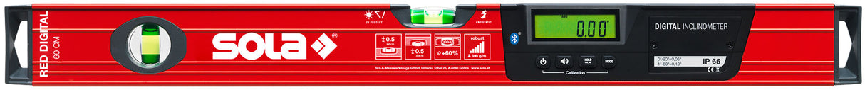 Sola Red Digital Spirit Level/Electronic Inclination Spirit Level 120cm/1200mm