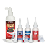 Starbond CA Super Glue Clear Bundle - 59ml/2oz Fast Thin, Medium, Thick CA Super and 236ml/8 oz. Pump Accelerator