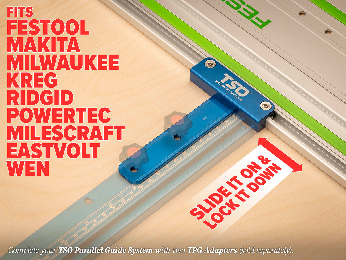 TSO Products TPG Adapter (Slide On v2) for TPG Parallel Guide System
