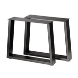 Trapezoid Coffee Table Legs Wide Bottom 430x500x410mm - 75x25mm