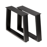 Trapezoid Coffee Table Legs Wide Bottom 430x500x410mm - 75x25mm