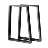 Trapezoid Desk Legs Wide Bottom 380x500x710mm - 75x25mm