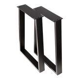 Trapezoid Desk Legs Wide Bottom 380x500x710mm - 75x25mm