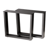 Trapezoid Coffee Table Legs Wide Top 460x430x410mm - 75x25mm