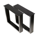 Trapezoid Coffee Table Legs Wide Top 460x430x410mm - 75x25mm