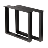 U Shape Coffee Table Legs 460x460x410mm - 50x25mm