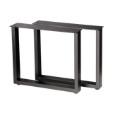 U Shape Coffee Table Legs 460x460x410mm - 50x25mm