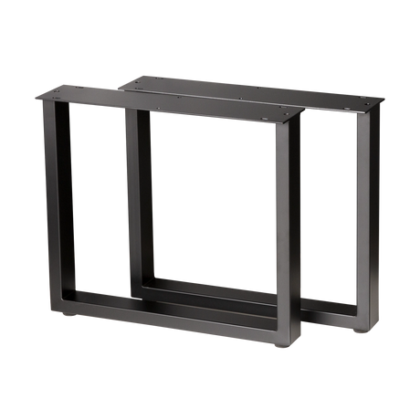 U Shape Coffee Table Legs 460x460x410mm - 50x25mm