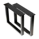 U Shape Coffee Table Legs 460x460x410mm - 50x25mm