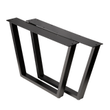 Trapezoid Coffee Table Legs Extra Wide 710x460x460mm - 50x25mm