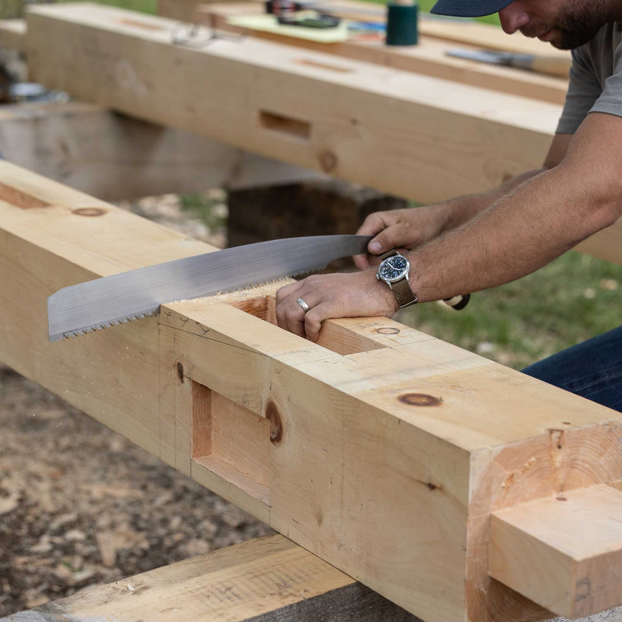Temple Tool Co Japanese Timber Framing 2-Saw Combo