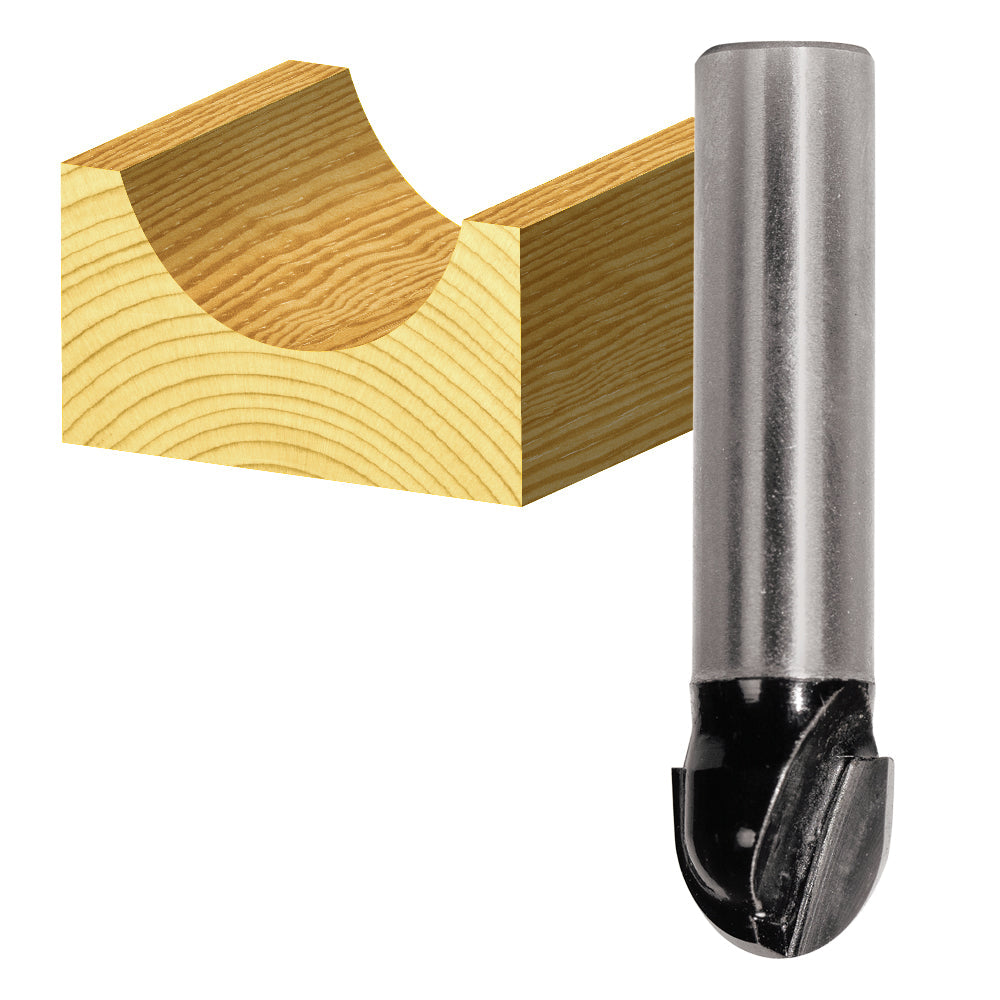 2 Flute Core Box Router Bits - Carbitool 1/2" Shank