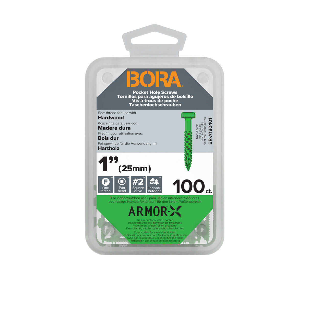 BORA Screws 25mm Fine | 100 Pack