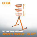Bora A-Frame Tri-Function Pedestal Roller Stand