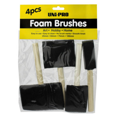 Foam Brush 4 Piece Set