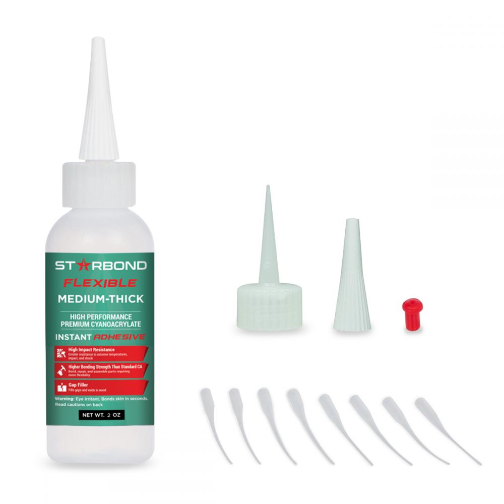 Flexible Medium-Thick CA Glue 2oz KEG-500