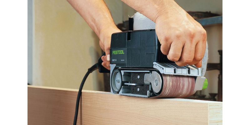 BS 75mm Belt Sander in Systainer with Sanding Frame Set  - BS 75 E-Set