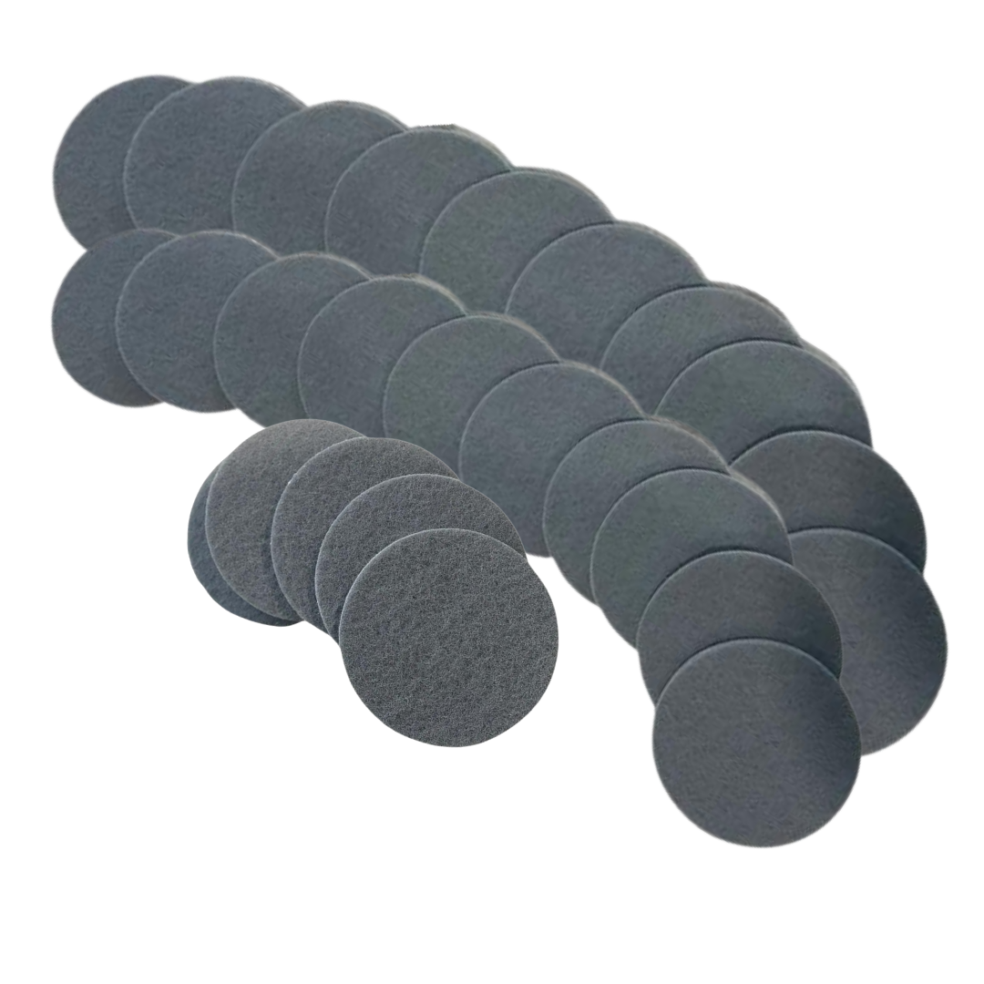 Round 150mm/6" Non-Abrasive Velcro “Scotch Brite” Pads